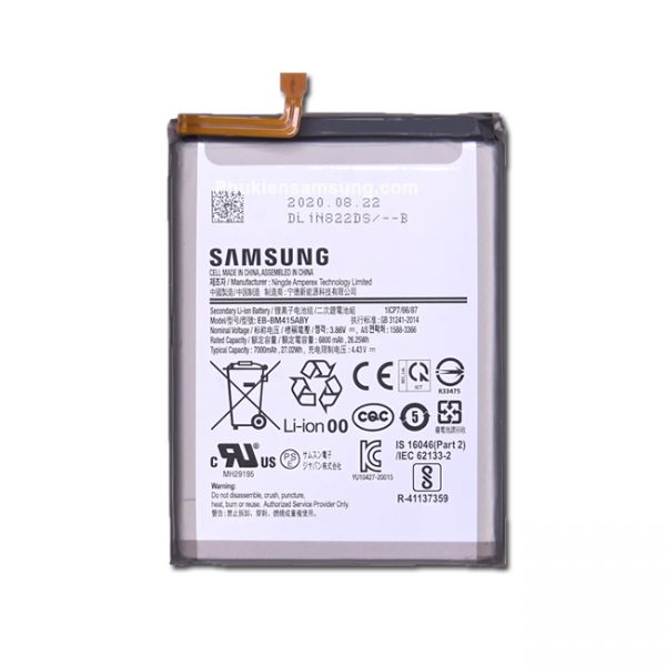 Thay pin Samsung M51 zin chính hãng mới lấy ngay có bảo hành giá rẻ ở hà nội tphcm